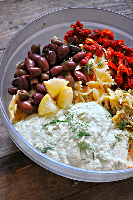 VEGAN TZATZIKI PASTA SALAD VEGAN TZATZIKI PASTA SALAD