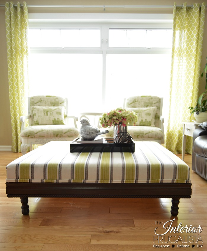 How To Upholster An Ottoman In 5 Easy Steps! Interior Frugalista