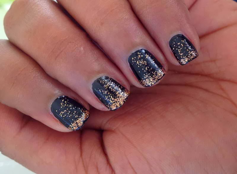 7. Black and Glitter Nail Art Designs - wide 2