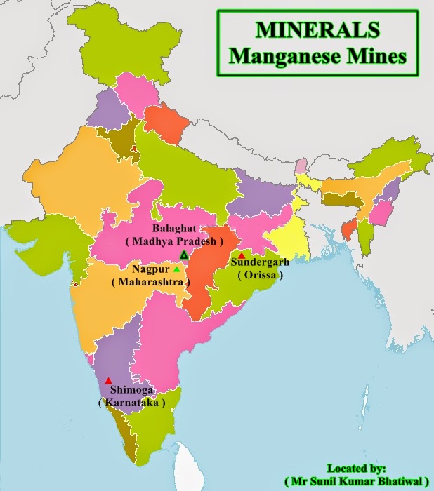 Geography and We MANGANESE MINES