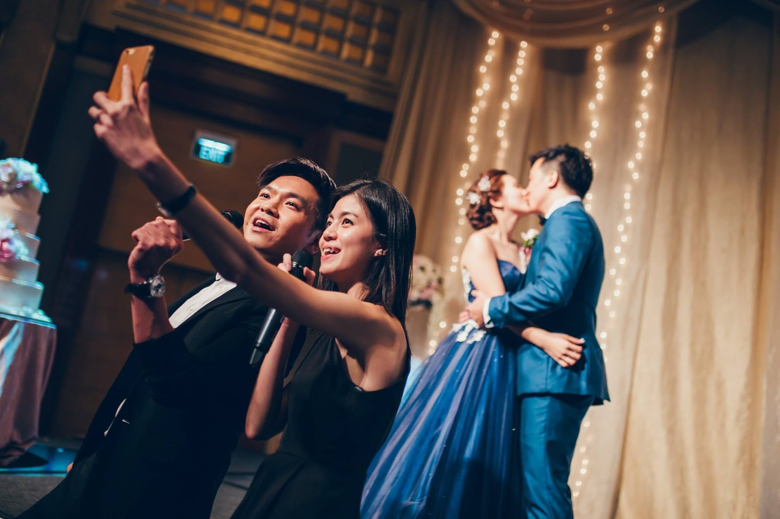 Double Image Blo Singapore Wedding Chinese English Emcee Thanks