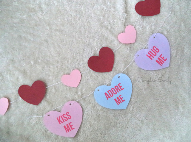 DIY Heart Garland | DIY Valentine's Day Room Decor Ideas