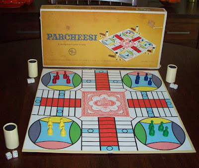 Parcheesi box from way back when I was a kid. We loved this game!