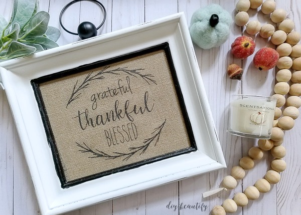 create a burlap printable sign in picmonkey diy beautify