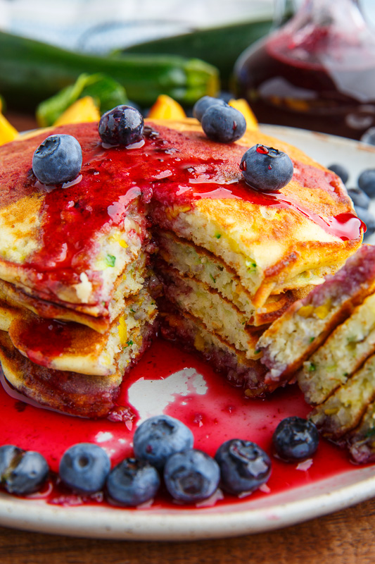 Honey and Lemon Zucchini Pancakes Honey and Lemon Zucchini Pancakes