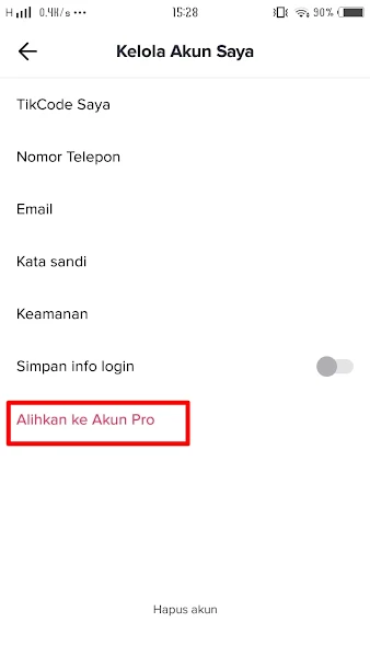 How to Change Tiktok Account to Pro Account 3