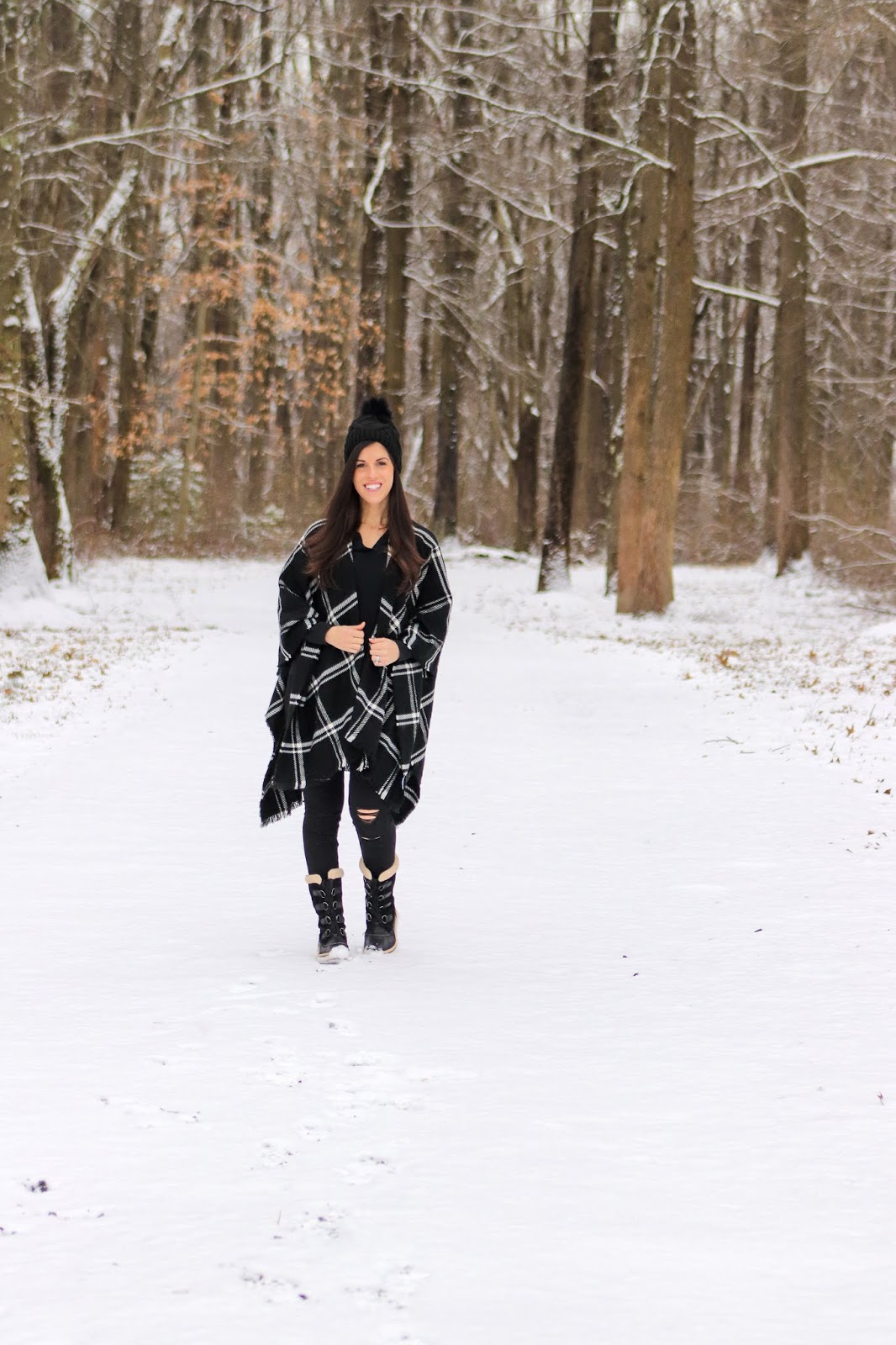 Beautifully Candid Winter Outfit IdeaBlanket Love