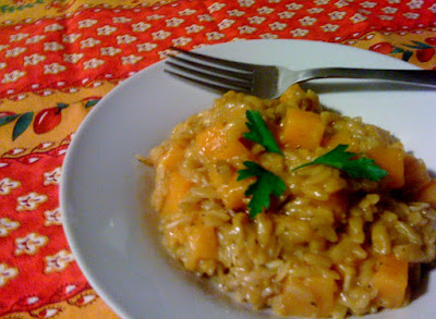  Casi risotto: Orzo pasta con calabaza butternut 