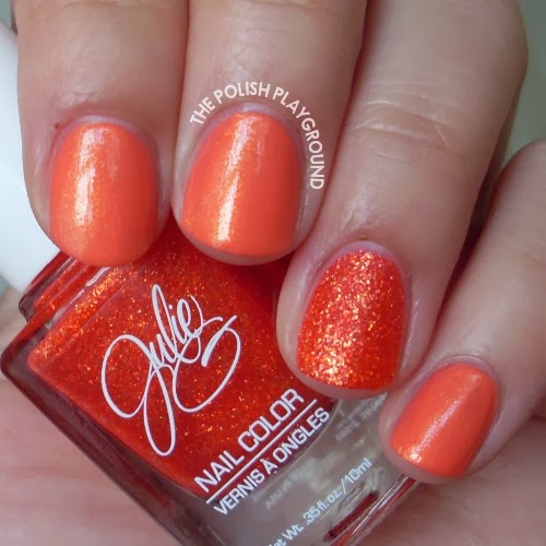 Coral Shimmer with Texture Accent
