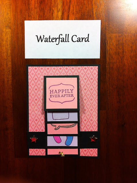 water-fall-card-wedding-pink-cute