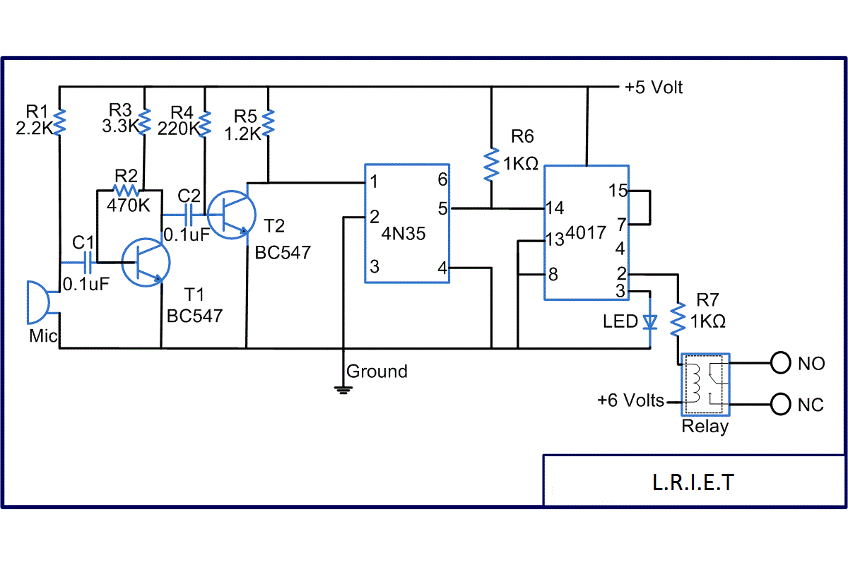 Relay Volume Control Schematic