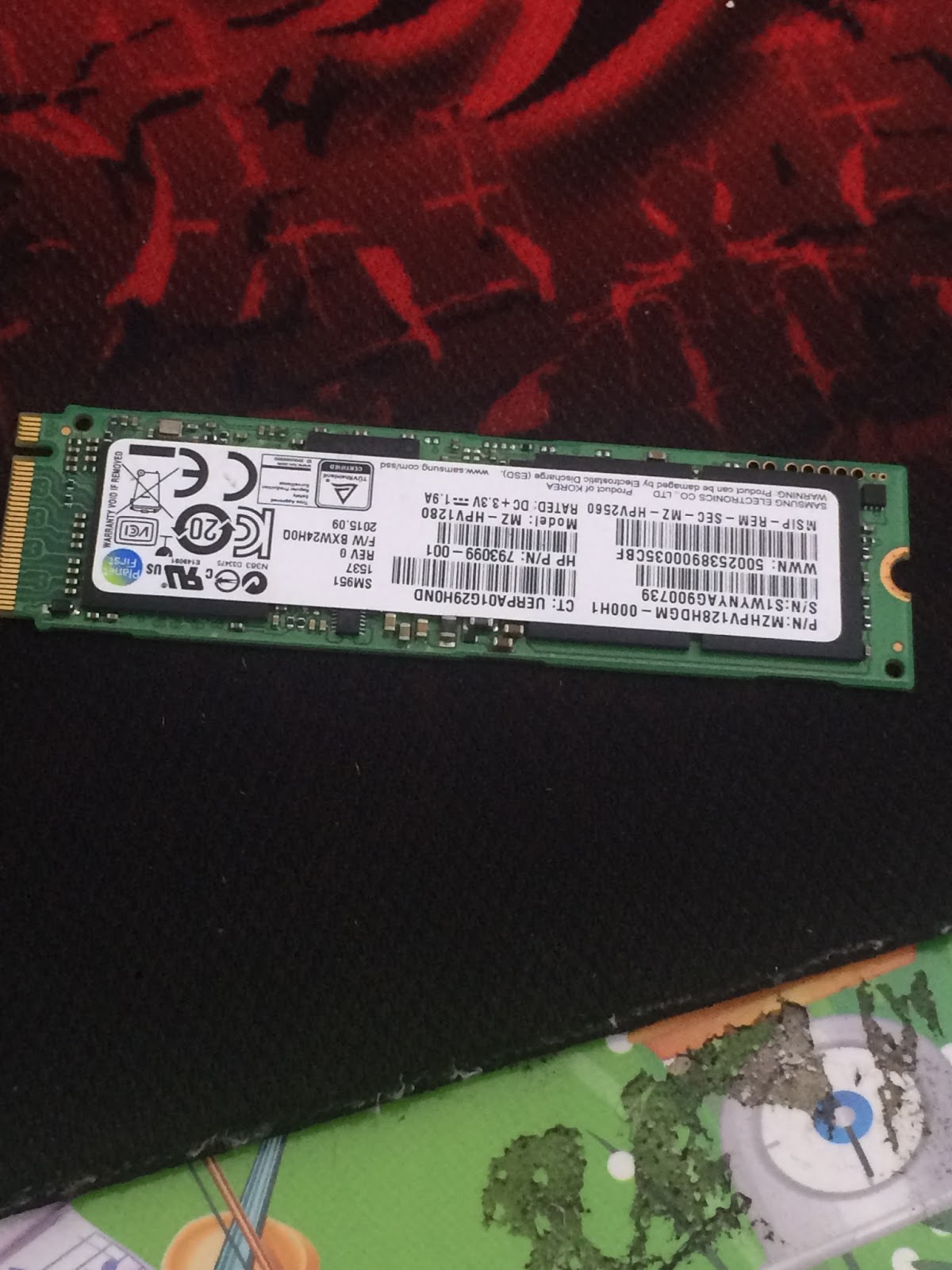 bán ssd samsung sm951 và wifi Dell 1820A AC