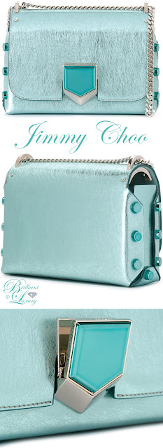 ♦Jimmy Choo turquoise Lockett Petite crossbody bag #pantone #turquoise #bags #brilliantluxury