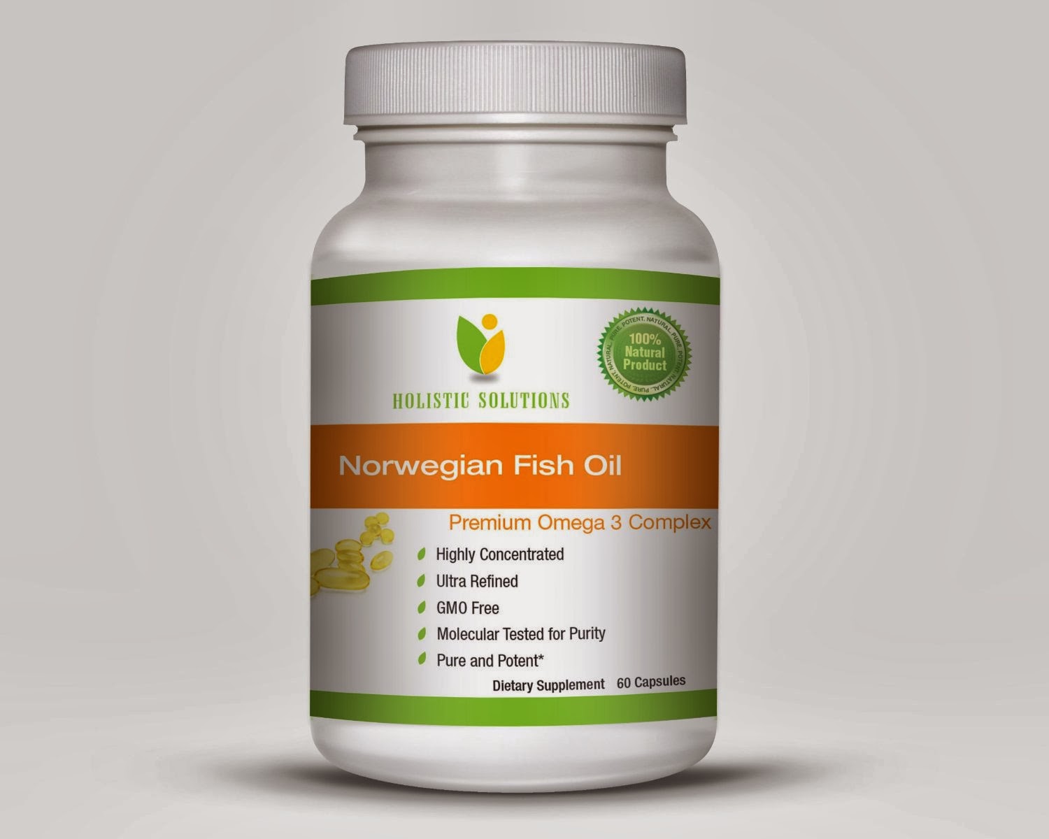 NatureWise Garcinia Cambogia Extract Norwegian Fish Oil Premium Omega