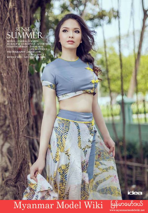 Myanmar Model Emerald Nyein In Sense Of Summer Beauty