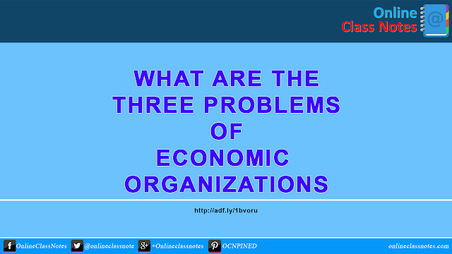 What are the three problems of economic organizations? How can the three problems of economic organization be solved in free and mixed economics?