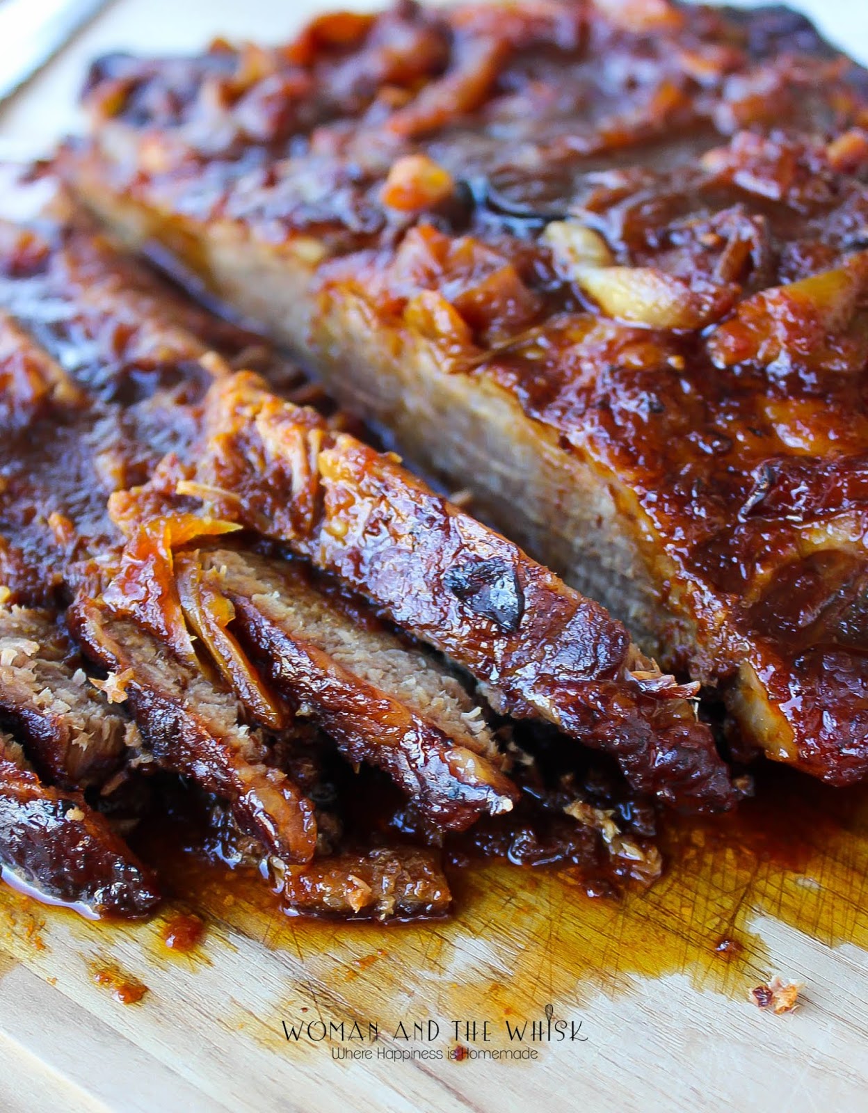 Woman and the Whisk Root Beer Brisket
