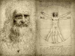 Leonardo autoritratto e lL'Uomo Vitruviano