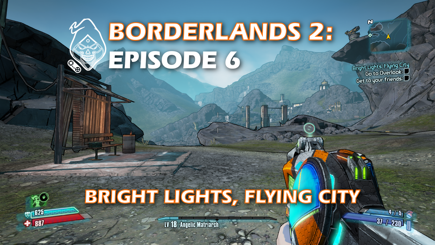 Borderlands 2 bright lights flying city