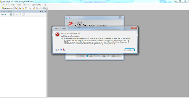 [Solved] : Error : 40 – could not open a connection to SQL server