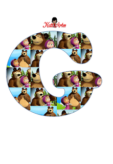 Abecedario de Masha y el Oso. Masha and the Bear Alphabet.