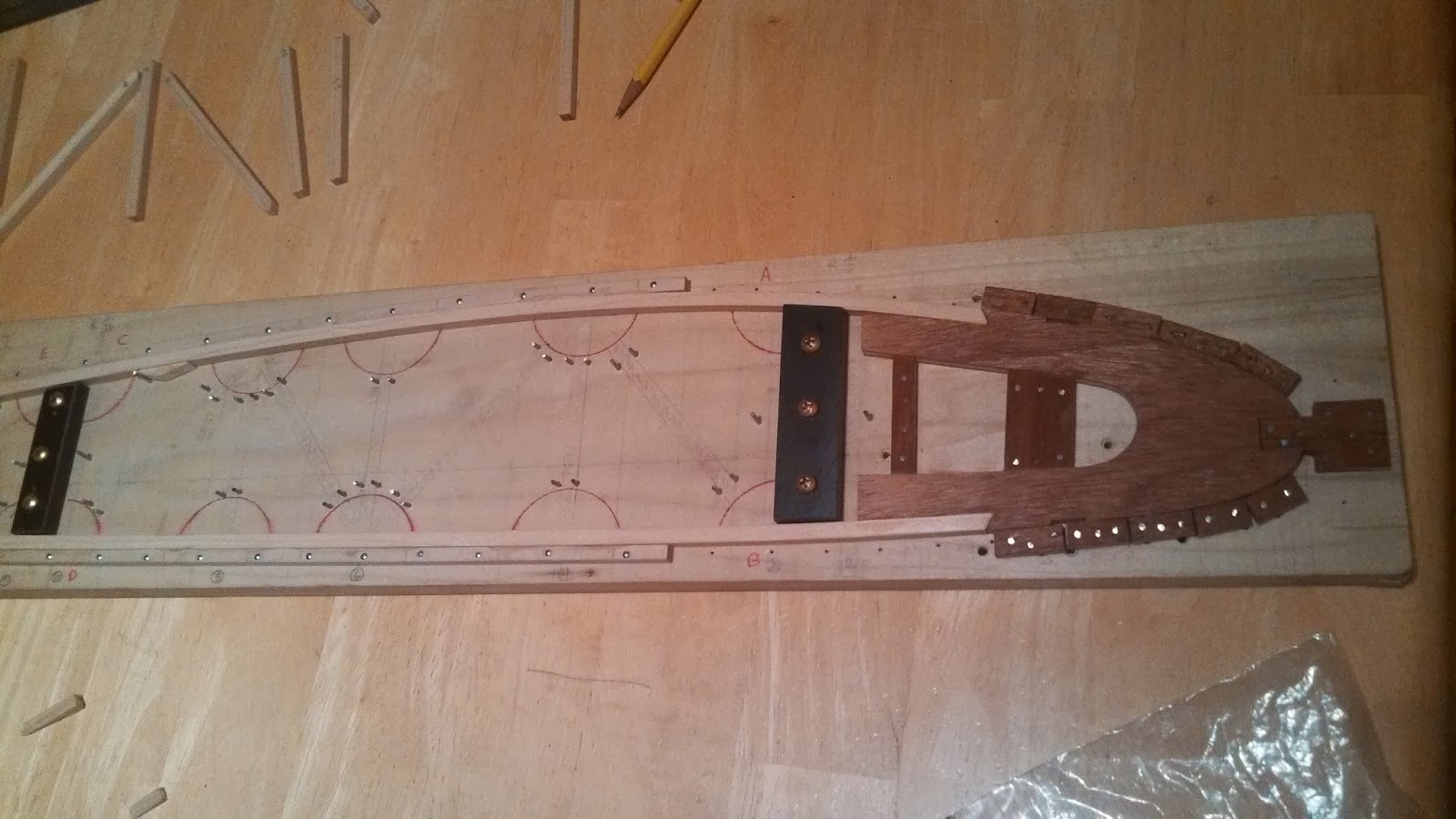 Oldfield Baby Great Lakes Biplane: Assembling the first parts in the ...