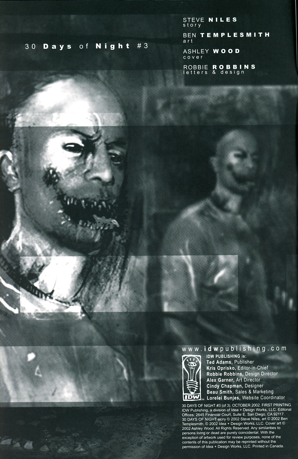 Read online 30 Days of Night (2002) comic -  Issue #3 - 2