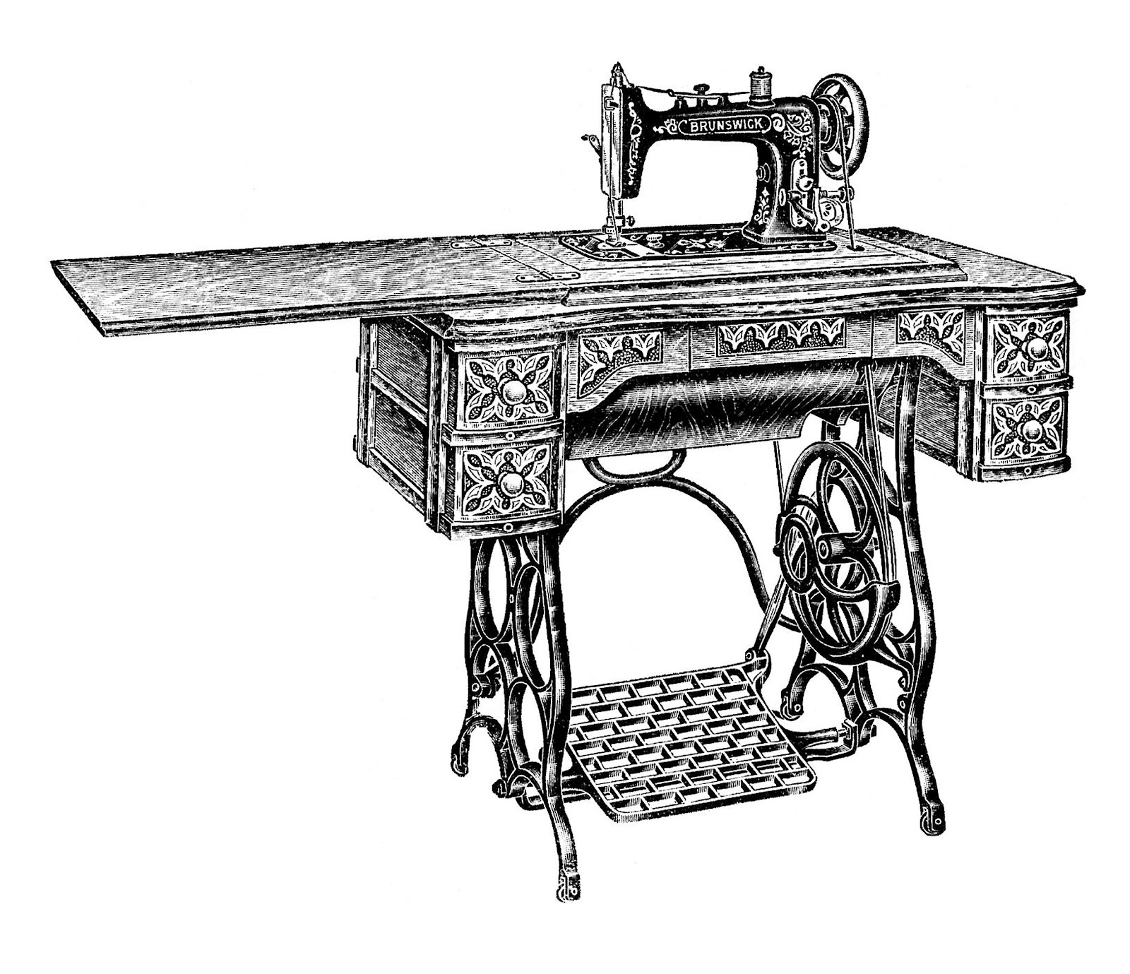 clipart vintage sewing machine - photo #9