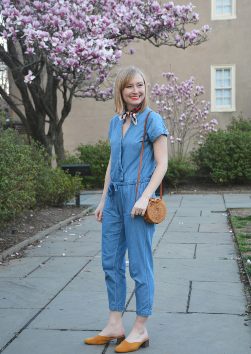 Spring Staple: A Chambray Jumpsuit - Organized Mess