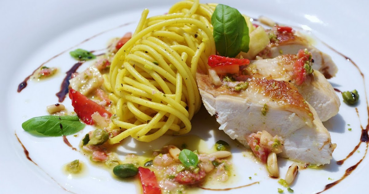stuttgartcooking: Gegrillte Hähnchenbrust mit Curry-Spaghetti an ...