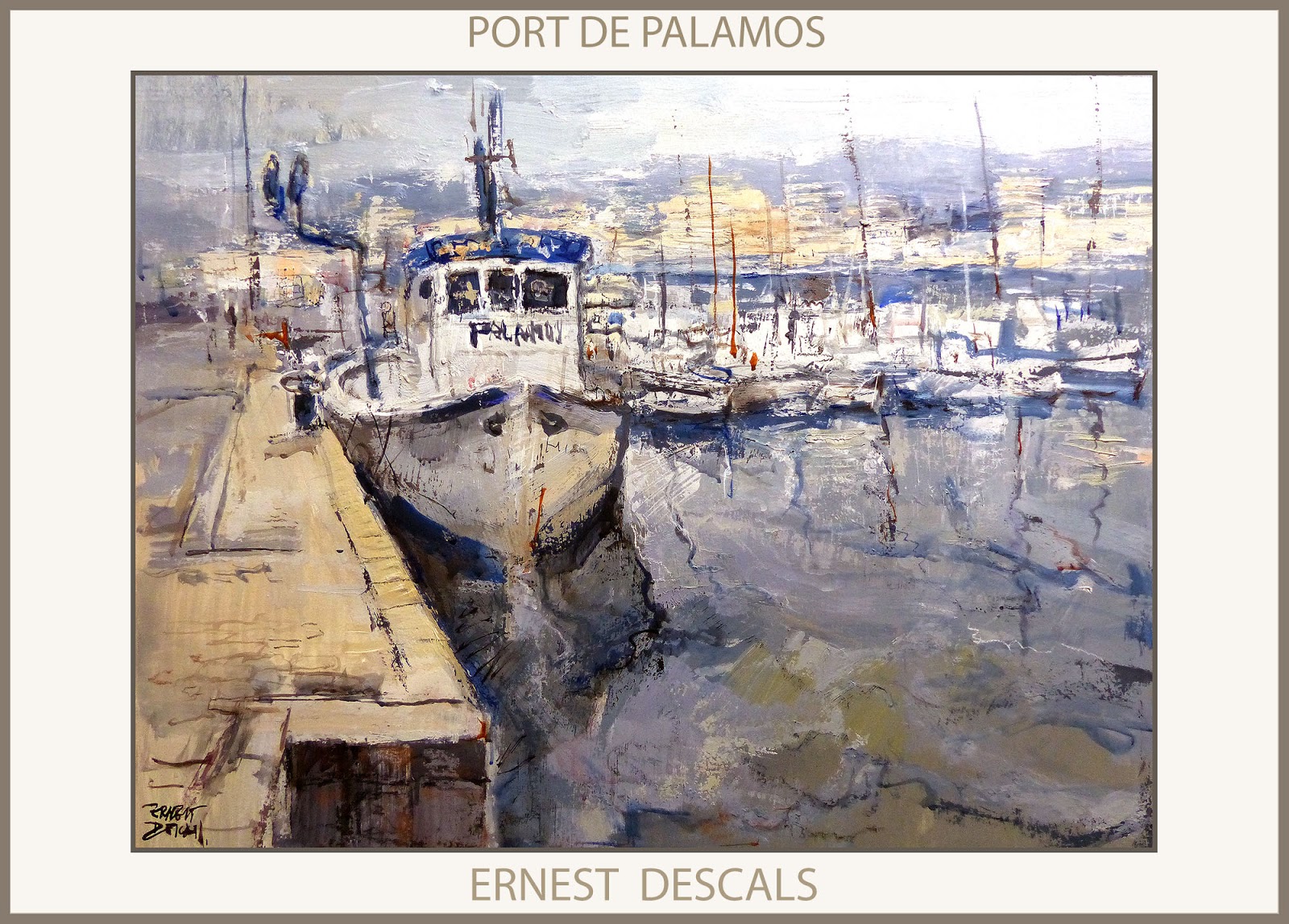 Ernest Descals Artista Pintor Pinturas Marina Palamos Pintura Paisatges Catalunya Platja