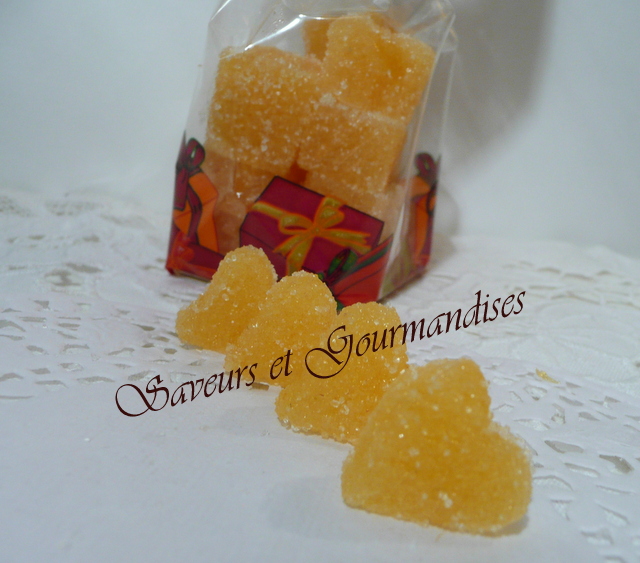 Pâte de fruits au Kaki.