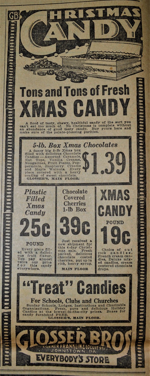 Vintage Johnstown Christmas Candy