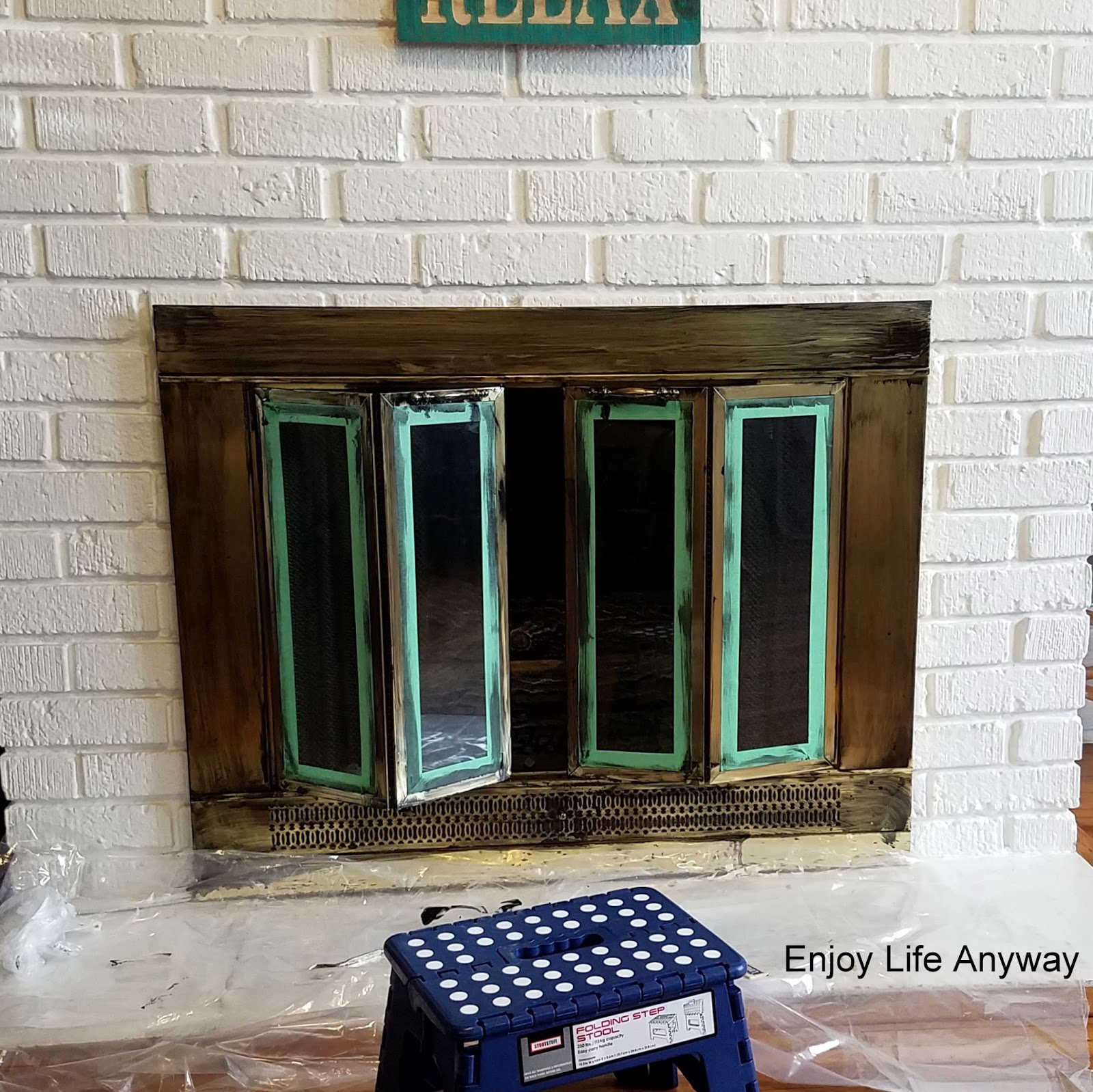 Enjoy Life Anyway How To Make An Outdated Fireplace Insert Look Great