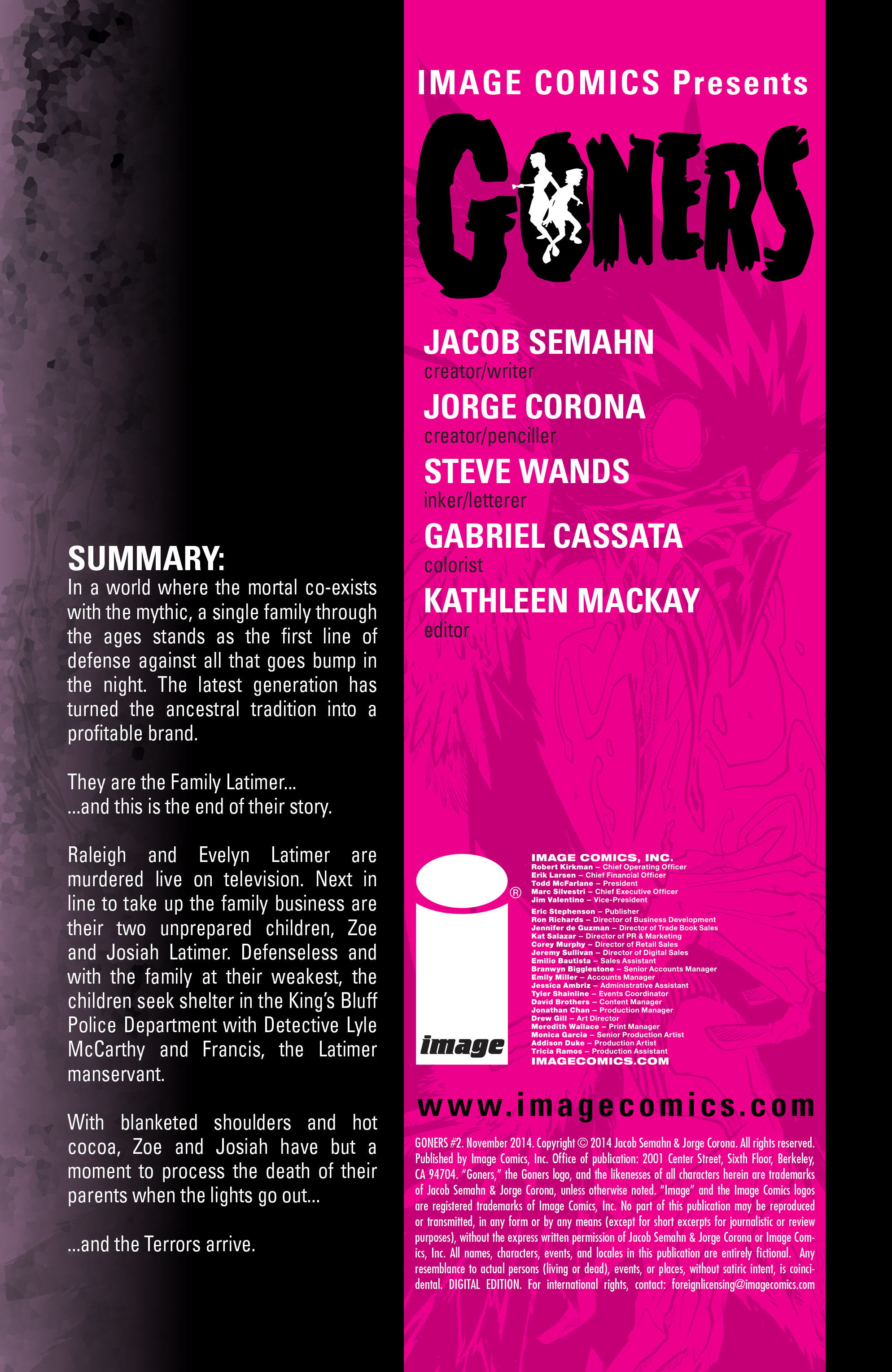 Read online Goners comic -  Issue #2 - 2