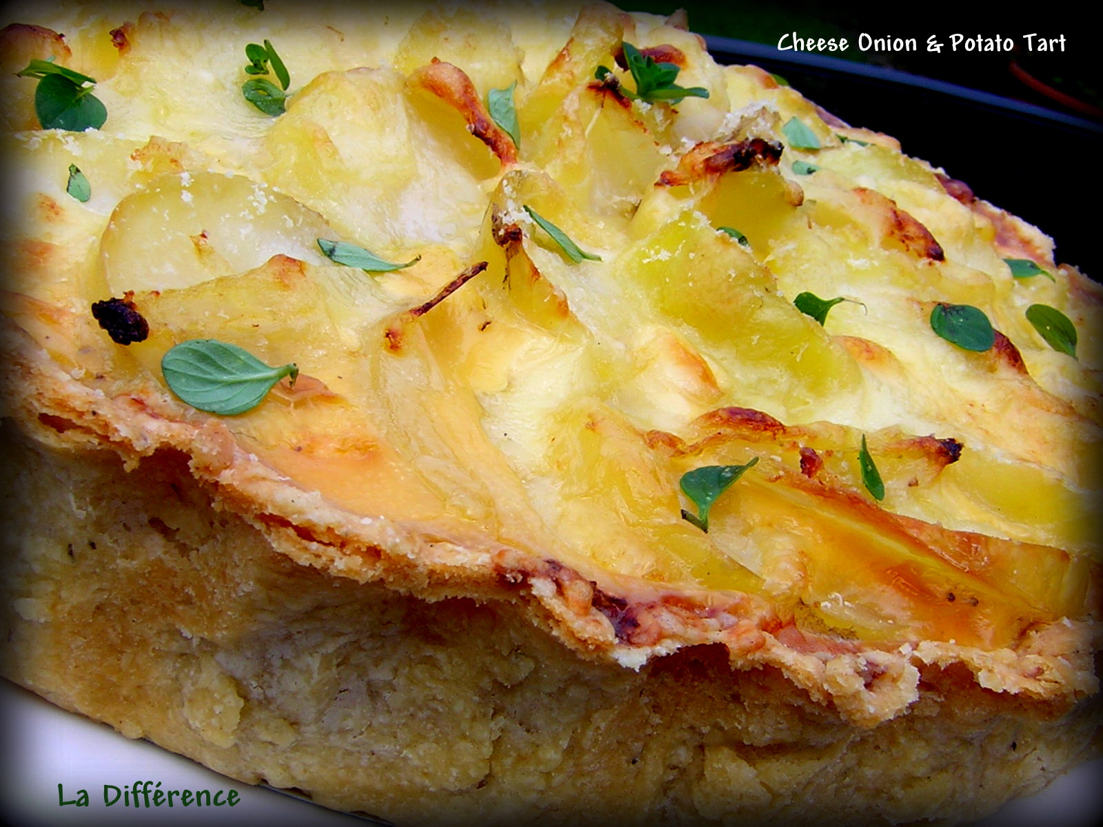 La Différence Cheese, Onion & Potato Tart
