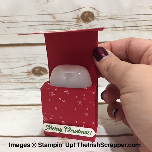 Ice skate pocketbac holder by bath & body works The Irish Scrapper: Stampin' Up! Christmas Hand Sanitizer Holder