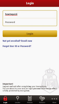 BPI Mobile App login