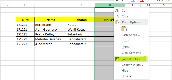 Cara Membuat Angka Nol Didepan Pada Excel