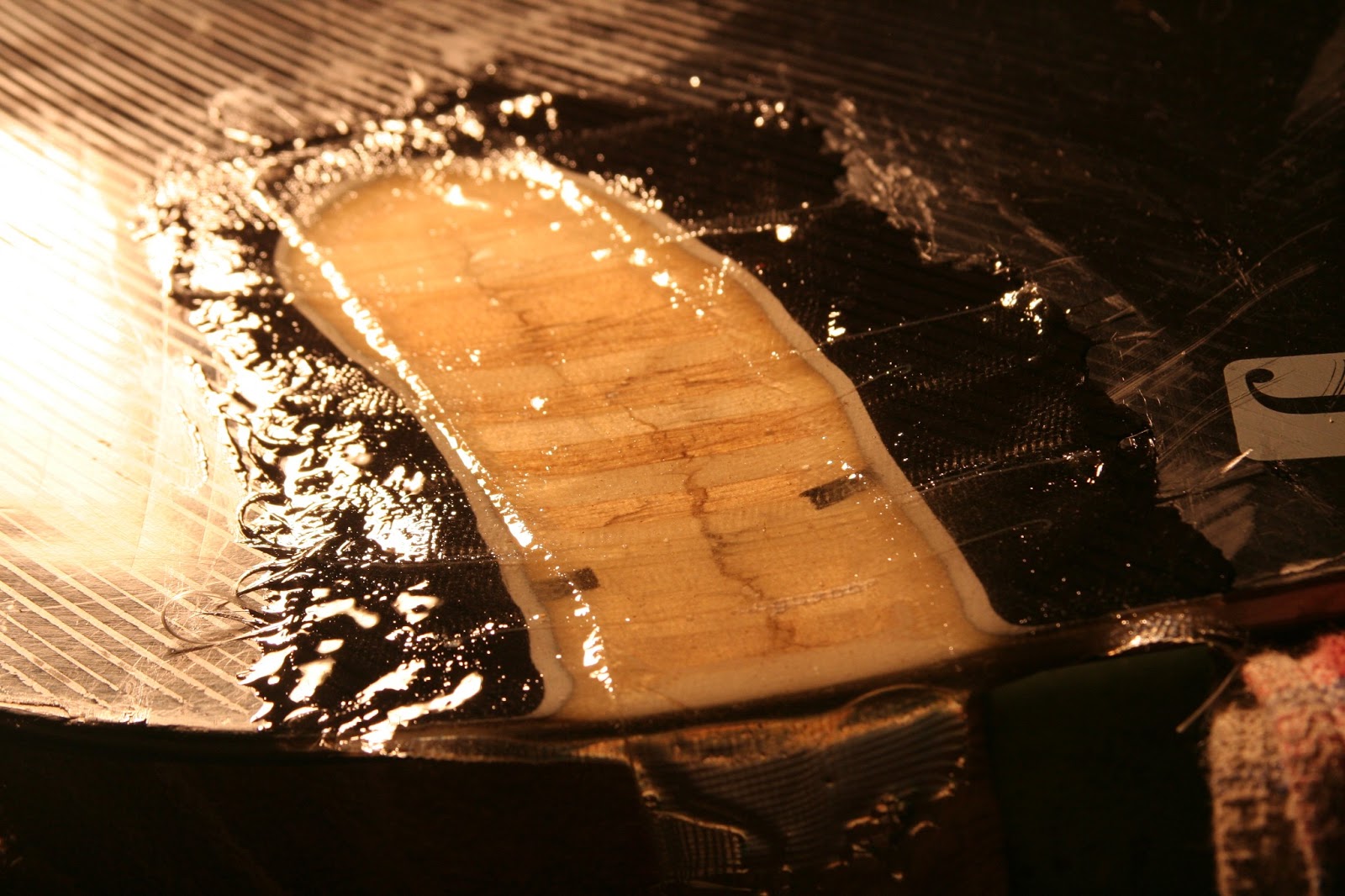 Cracked snowboard fix