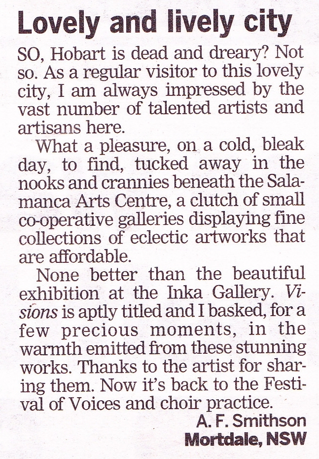 Letter to the Editor Mercury newspaper Friday 8th July 2011 Letter to the Editor Mercury newspaper Friday 8th July 2011