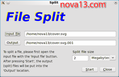 hjsplit, Cara Split File yang mudah