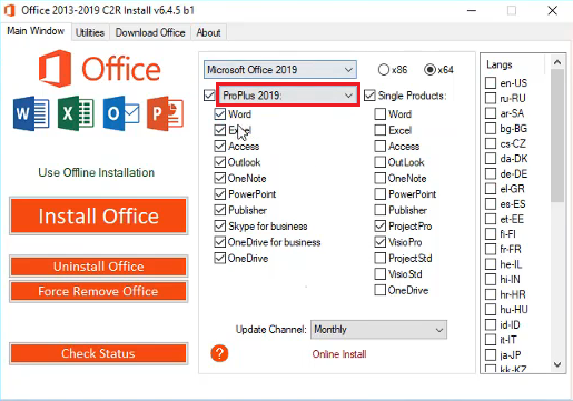 Ativador office 2019 365 pro
