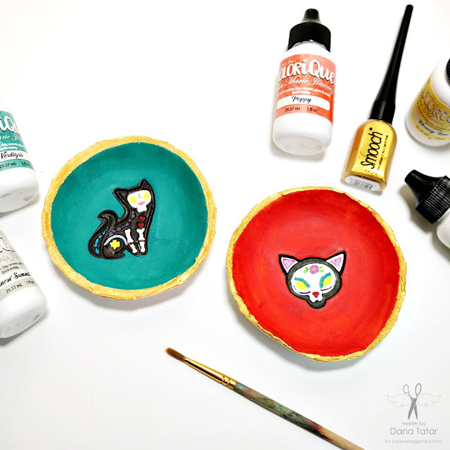How to Paint Air Dry Clay with ColoriQue by Dana Tatar for Paper Wings Productions