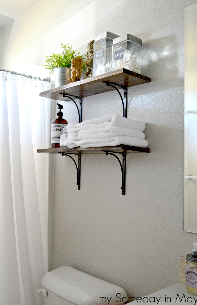 Easy Bathroom Shelves My Someday In May