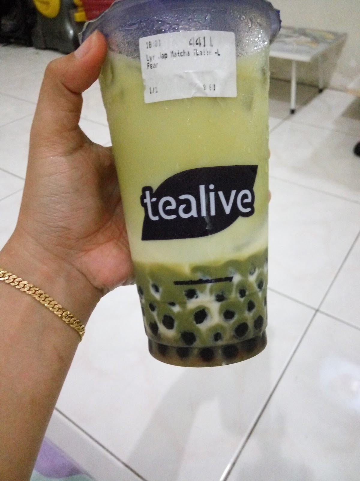 ♥Corat Coret Nusha ♥ Layer Japanes Motcha Green Tea Tealive