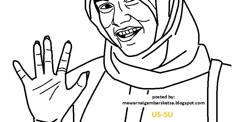 Mewarnai Gambar: Mewarnai Gambar Bidadari 2