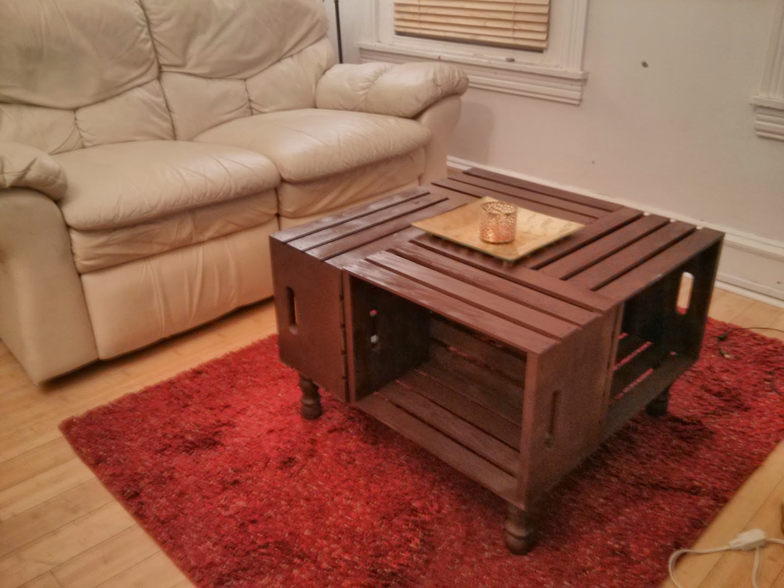 Mixed Media DIY Repurposed Wine Crates Coffee Table