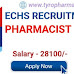 ECHS Pharmacist Recruitment 2019- Pharmacist job at Ex-Servicemen Contributory Health Scheme Ambala