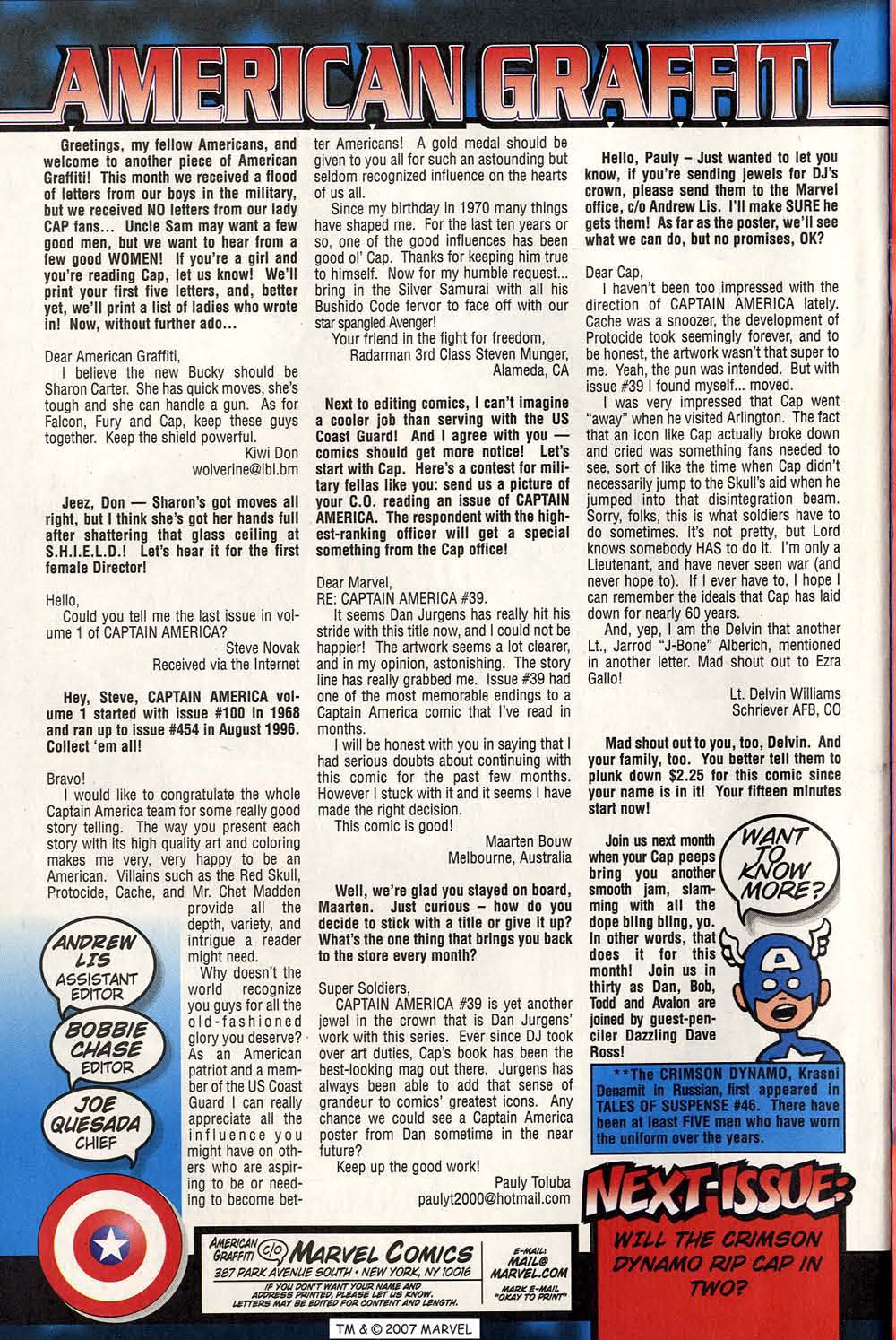 Read online Captain America (1998) comic -  Issue #42 - 34